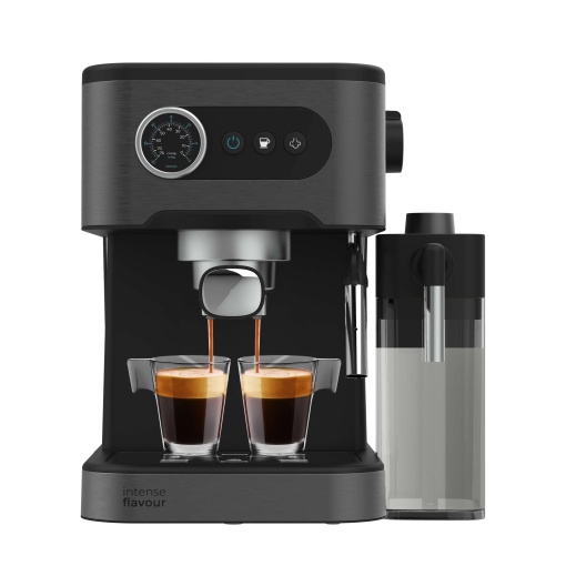 Cecotec Espressor pentru espresso si cappuccino Power Espresso 20 Pro Latte 20 bar bagheta de abur afisaj cu butoane rezervor de apa de 15 L rezervor