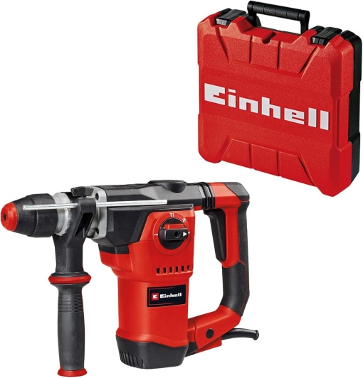 Ciocan rotopercutor Einhell TE-RH 32-1600 4F (1.600 W, 4,5 J, gaurire/daltuire cu percutie cu si fara fixare, mecanism pneumatic de impact, suport pentru scule SDS-plus, incl. carcasa)