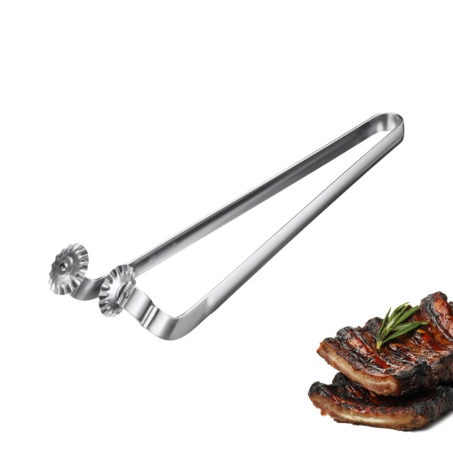 Cleste pentru gratar Westmark Twistmaster 1 buc - Cleste pentru carnati cu prindere rotativa - Cleste robust pentru carne din otel inoxidabil pentru g