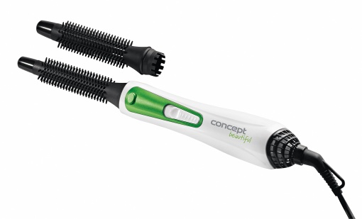CONCEPT KF-1310ze Perie cu aer cald, 2 accesorii de 20 si 16 mm, verde