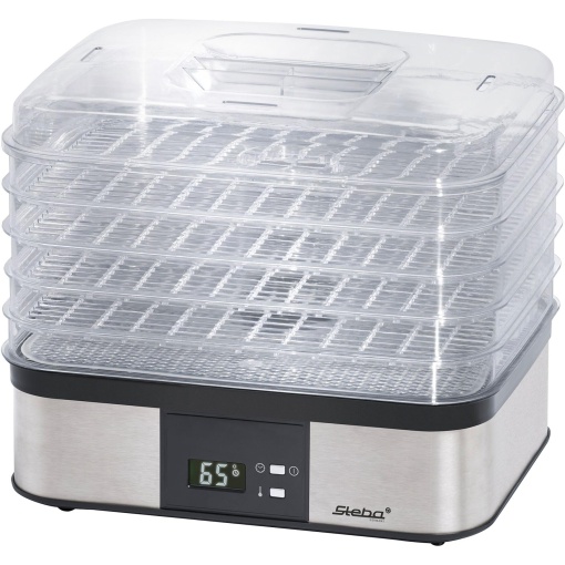 Deshidratator electronic Steba 5 atasamente transparente fara BPA poate fi utilizat si individual control al temperaturii de la 40 - 70degC control al