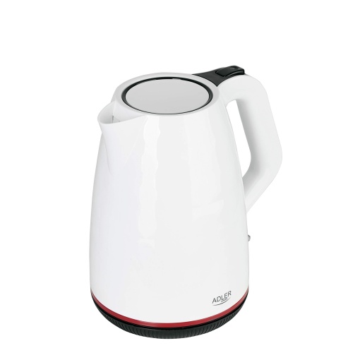 Fierbator ADLER 1,7 l, protectie la fierbere uscata, putere 2200 W, alb