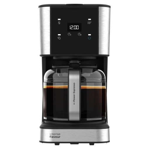 Filtru de cafea Cecotec Coffee 66 Drop and Touch, putere 950 W, 1,5 L, 12 cani, ecran tactil, ulcior de sticla, cronometru de 24 de ore, 6 intrerupatoare, filtru de retea reutilizabil