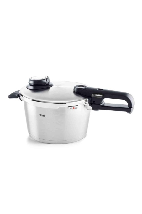 Fissler Vitavit Premium/oala sub presiune (4,5 L, O 22 cm) Oala sub presiune din otel inoxidabil, 4 niveluri de gatit, incl. insertie - inductie
