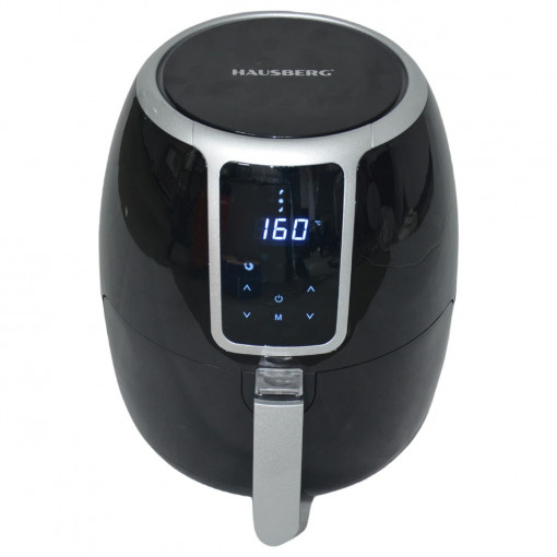 Friteuza Air Fryer Hausberg HB2355, 1500 W, 3.5 L, Timer, protectie supra-incalzire, Display LCD