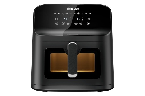 Friteuza cu aer cald Tristar cu fereastra de vizualizare - 10 programe de gatit - Acoperire antiaderenta - Protectie la supraincalzire - 7,5 L - 1700 W - FR-9039