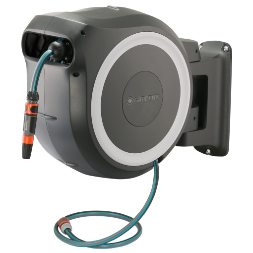 Gardena Wand-Schlauchbox RollUp XL 35 m Alb Sistem Automat de Rulare Pentru Gradini Mari