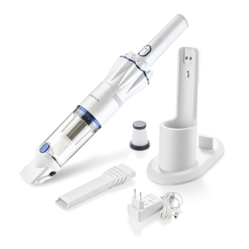 Genius A28178 Invictus One Version 1.0 Set 9 Bucati Alb - Aspirator de mana fara fir si fara sac 90 W Motor BLDC + Accesorii, PP, otel inoxidabil