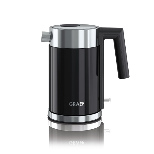 GRAEF. Fierbator, negru/otel inoxidabil, 1.0
