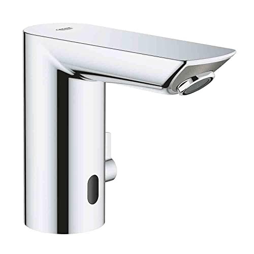 GROHE Bau Cosmopolitan E - Electronica cu infrarosu pentru chiuveta (spalare automata, furtunuri de conectare flexibile, dispozitiv de prevenire a refluxului, cu electrovalva integrata), crom, 36453000