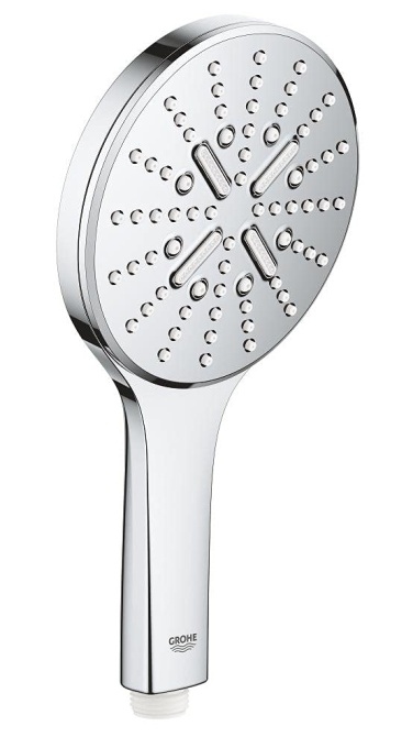 GROHE Rainshower SmartActive 130 cap de dus dus de mana cu 3 tipuri de pulverizare sistem anticalcar conexiune universala potrivita pentru furtunuri d