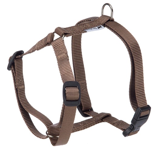 Hamul pentru caini Ferplast Medium Dog Champion M ham pentru caini reglabil in 3 puncte usor de transportat circumferinta pieptului 44-72 cm Maro