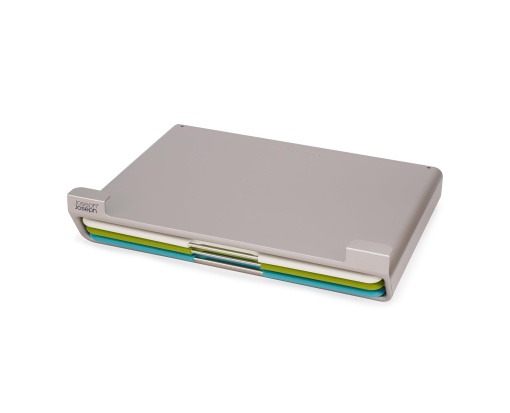 Joseph Joseph Folio Slim 3 bucati in dulap, raft agatat set de taietura, verde/albastru/argintiu