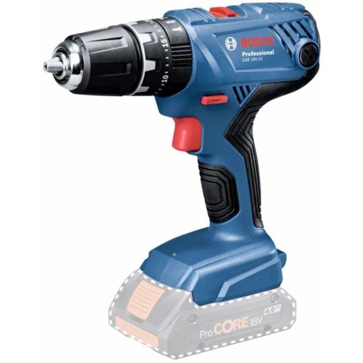 Masina de gaurit combinata cu acumulator Bosch Professional 18V GSB 18V-21 (cuplu maxim 55 Nm, fara baterie/incarcator)