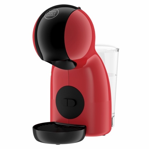 NESCAFE Dolce Gusto Piccolo XS de la Krups, aparat de cafea cu capsule mici, bauturi calde si reci. Rezervor de apa de 0,8 litri, rosu/negru, KP1A35