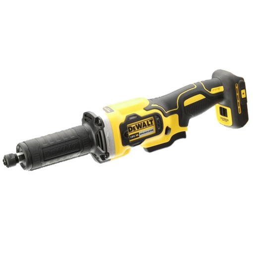 Polizor drept fara fir Dewalt (18V, fara perii, colt de 6 mm, electronica de viteza in trei trepte, lumina LED, furnizata fara baterie si incarcator) DCG426N, Color