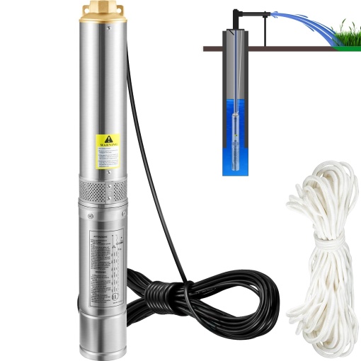 Pompa submersibila VEVOR 35SDM411 750W Debit 105Lmin Cablu 20m