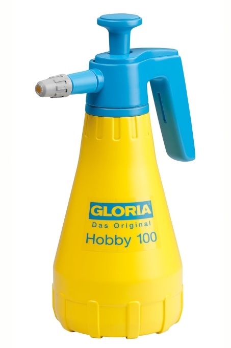 Pulverizator sub presiune GLORIA Hobby 100 | Pulverizator de mana pentru plante si gradina | Pulverizator de gradina de 1 L cu duza din alama si indicator de nivel