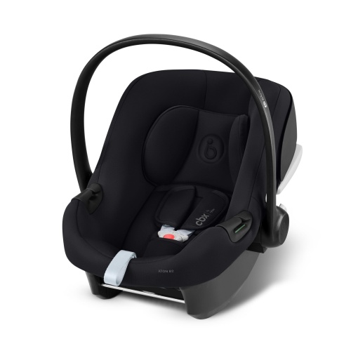 Scaun auto pentru bebelusi CBX by CYBEX Aton B2 i-Size, De la nastere pana la aproximativ 24 luni, Max. 13 kg, Incl. insertie pentru nou-nascut, compatibil SensorSafe, Negru