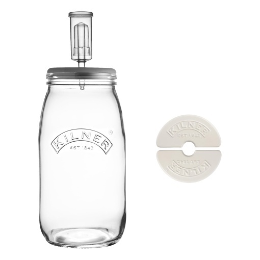 Set de Fermentare Kilner 3L Capac Silicon Ventil Plastic