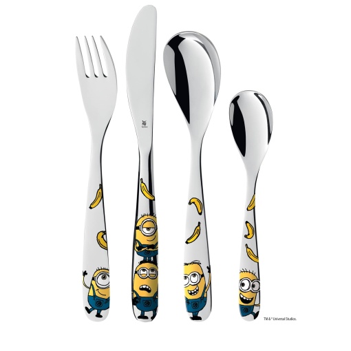 Set tacamuri copii WMF Minions 4 piese inox Cromargan spalare automata