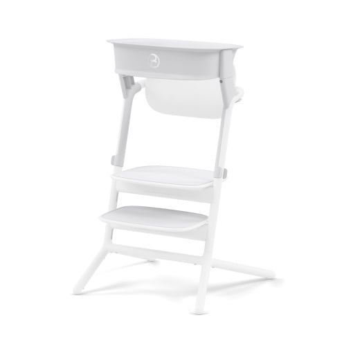 Set turn de antrenament LEMO Gold CYBEX, Pentru transformarea scaunului inalt LEMO intr-un turn de invatare, 1-5 ani (pana la 25 kg), Incl. 2 covorase din silicon antiderapante pentru scaun si suport pentru picioare, All White