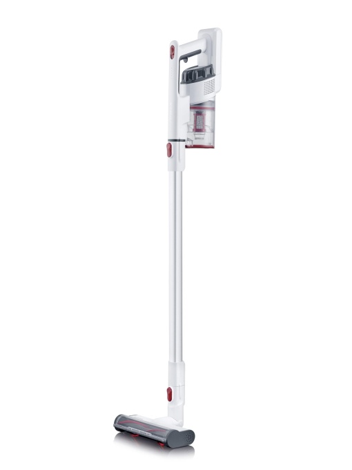 SEVERIN Aspirator de mana 2 in 1 fara fir cu perie LED de mare viteza, ultra-usor pentru covoare, pardoseli dure si auto, fara sac, alb, 22,2 V, HV 7152