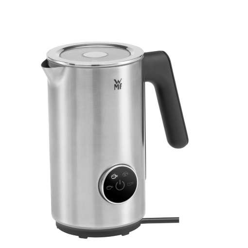 Spumant de lapte WMF Lumero Design electric, mixer Frappe, 100-250 ml, display tactil, lumina LED, 500 wati, pentru spuma de lapte calda si rece, lapte fierbinte, incalzitor de lapte, otel inoxidabil mat