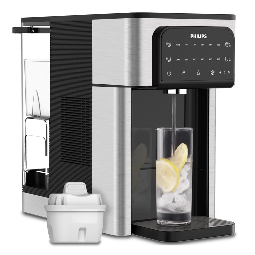 Statie de apa Philips ADD598031 6 setari temperatura filtru Micro X-Clean 28L ArgintiuNegru