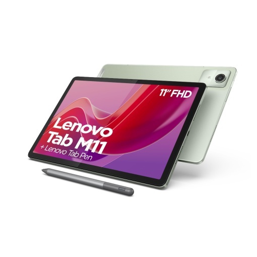 Tableta Lenovo Tab M11 Ecran tactil WUXGA de 11 MediaTek Helio G88 8 GB RAM 128 GB spatiu de stocare Wi-Fi Android 14 verde incl Tab Pen