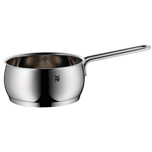 WMF Quality O cratita 16cm fara capac, oala mica 1.7l, oala de lapte inductie, cratita mica, oala pentru paste Cromargan din otel inoxidabil lustruit, neacoperit