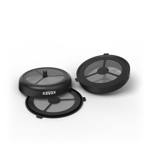 Xavax Permanent Pad Set de 2 (pentru Philips Senseo si aparate de cafea identice, filtru pentru pudra de cafea, ceai vrac, capsule de cafea reincarcabile, filtre de cafea care pot fi spalate in masina de spalat vase) negru