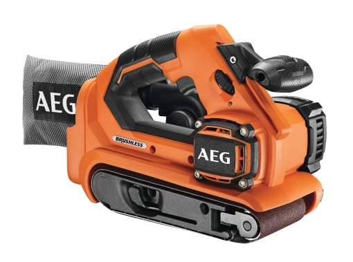 AEG 18 V Pro18V Slefuitor cu banda fara perii, BHBS18-75BL-0, latime de slefuire 75 mm, fara baterie si incarcator