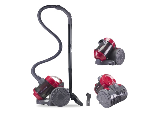 BEPER P202ASP200 Aspirator Aspirator Compact cu Aspirator cu Fir Compact, Cyclonic 3L, rosu, 800 W, 3 litri