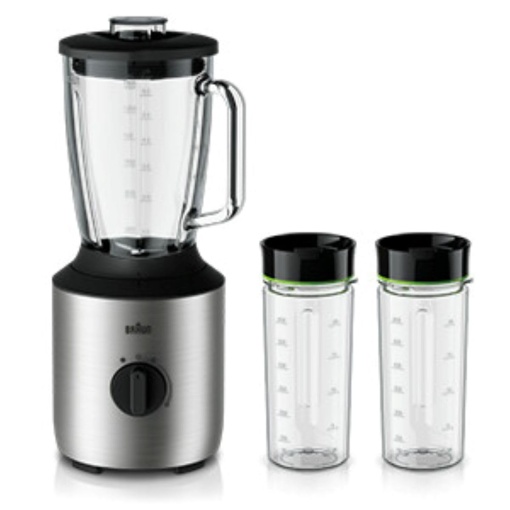 Blender Braun PowerBlend 3 JB 3272 800W 15L Sticla termorezistenta Accesorii Smoothie2Go