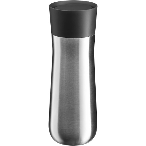 Cana izolata WMF Impulse 350 ml, cana termica cu inchidere automata, deschidere pentru baut la 360deg, cana de cafea pentru a merge pastreaza bauturile calde timp de 8 ore/rece timp de 12 ore, argintiu