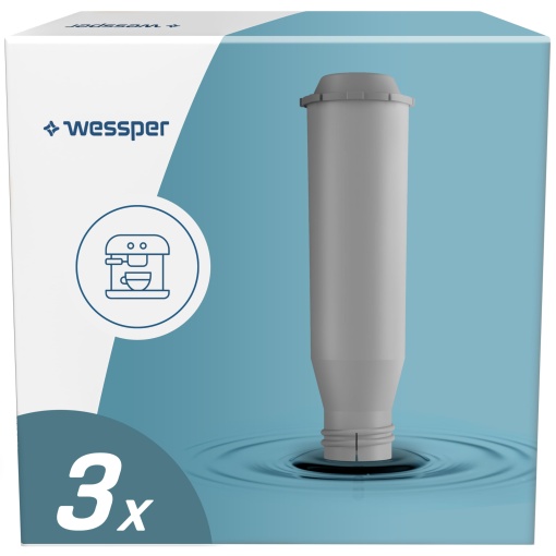 Cartuse de filtrare a apei Wessper pentru aparat de cafea complet automat, filtru de apa, compatibil cu aparatele de cafea Krups F088, Nivona, Siemens, Bosch, AEG, pachet de 3