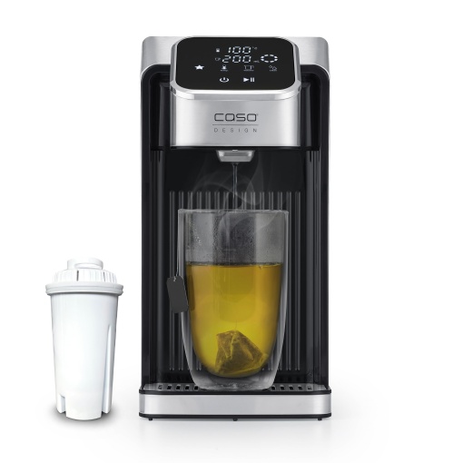 CASO HW 770 Advanced - Dozator de apa calda, apa calda in cateva secunde, 13 niveluri de temperatura (40-100degC), functie de memorie, economiseste pana la 50% energie in comparatie cu fierbatoarele, inclusiv filtru de apa