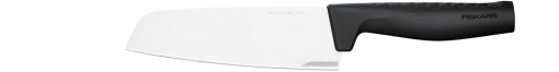 Cutit Fiskars Santoku, Hard Edge, Design elegant, Lungime totala: 29,1 cm, Otel inoxidabil/Plastic, 1051761