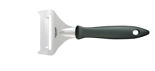 Feliator de branza moale Fiskars, lungime totala: 17,7 cm, Essential, Otel inoxidabil / Plastic PP, Negru, 1065588