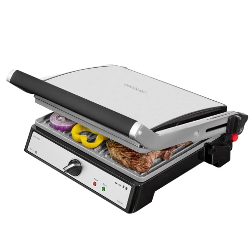 Grill electric Cecotec RocknGrill 2400 UltraRapid 2400W deschidere 180deg placa antiaderenta