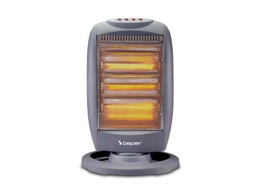 Incalzitor oscilant cu halogen BEPER P203PAN010, 1200W, consum redus de energie, silentios, gri