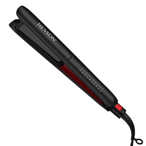 Revlon SmoothStay 25 mm Indreptator de indreptat cu ulei de cocos + geanta de calatorie (farfurii plutitoare cu margini rotunjite, temperatura reglabila pana la 235degC) - RVST2211P
