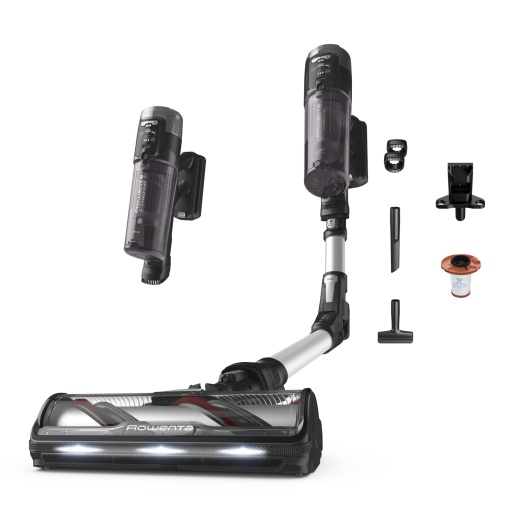 Rowenta X-Force Flex 13.60, aspirator fara fir fara fir, model hipoalergenic, putere de curatare in profunzime, imbinare flexibila, 150 wati de aer, pana la 60 de minute de functionare, Made in France, RH9A36WV