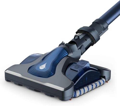 Rowenta ZR009600 Aqua Head pentru aspirator fara fir X-Force | Aspirati si mopati in acelasi timp | rezervor de apa detasabil | Aspiratie inainte si inapoi | incl. 2 carpe din microfibra | Albastru/Gri