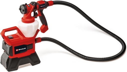 Sistem de pulverizare a vopselei fara fir Einhell TE-SY 18/90 Li-Solo Power X-Change (18 V, debit 1000 ml/min, recipient de 1200 ml, cantitate reglabila de aer/vopsea, inclusiv accesorii, fara baterie)