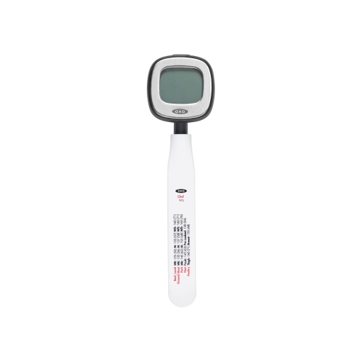 Termometru digital pentru carne OXO Good Grips cu afisaj instantaneu - otel inoxidabil - argintiunegru