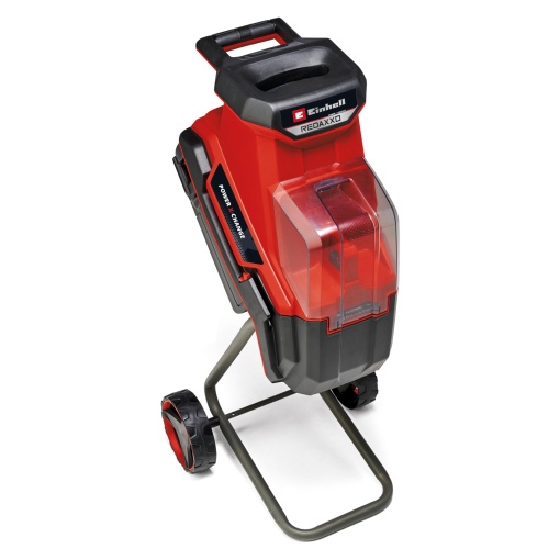 Tocator de cutite cu acumulator Einhell REDAXXO 36/25 Power X-Change (36 V, grosime max. 25 mm ramuri, 3 lame reversibile din otel, sac de colectare 55 L, maner de transport, tamper)