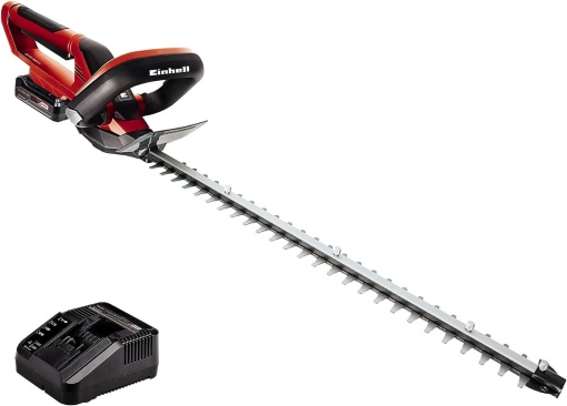 Tuns gard viu fara fir Einhell GC-CH 1855/1 Li Kit Power X-Change (18 V, lungime de taiere 55 cm, distanta dinti 18 mm, maner rotativ, colector de taieri, incl. baterie de 2,5 Ah si incarcator)