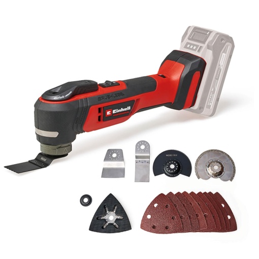 Unealta multifunctionala profesionala fara fir Einhell TP-MG 18 Li BL-Solo Power X-Change (18 V, 3 functii, suport magnetic pentru scule, inclusiv accesorii, fara baterie)